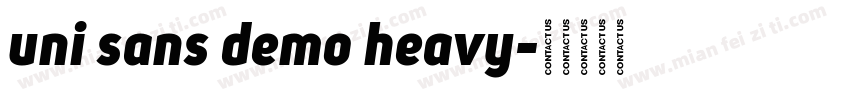 uni sans demo heavy字体转换